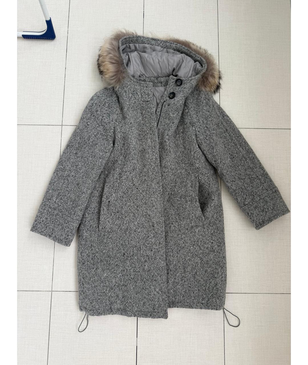 WEEKEND MAX MARA Серое пальто, фото 8