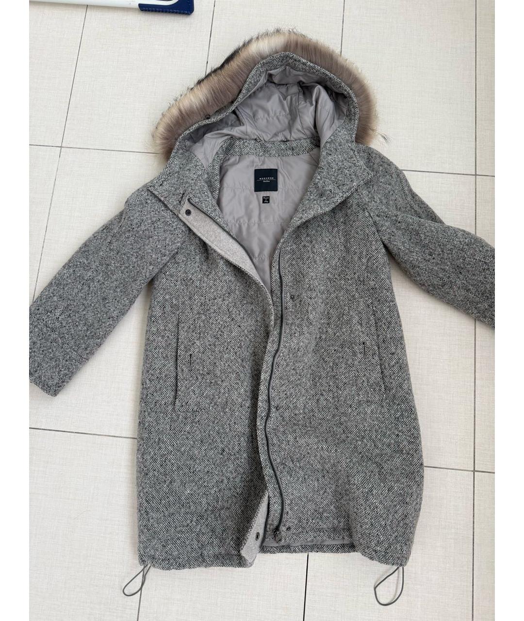 WEEKEND MAX MARA Серое пальто, фото 7