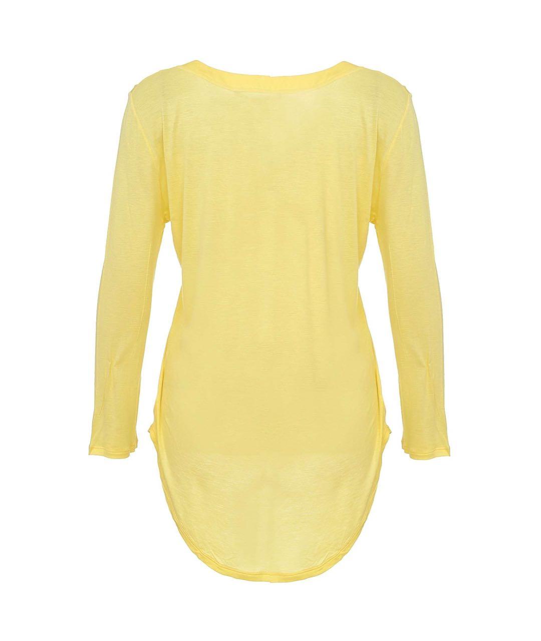 GUCCI Желтая вискозная блузы, фото 2