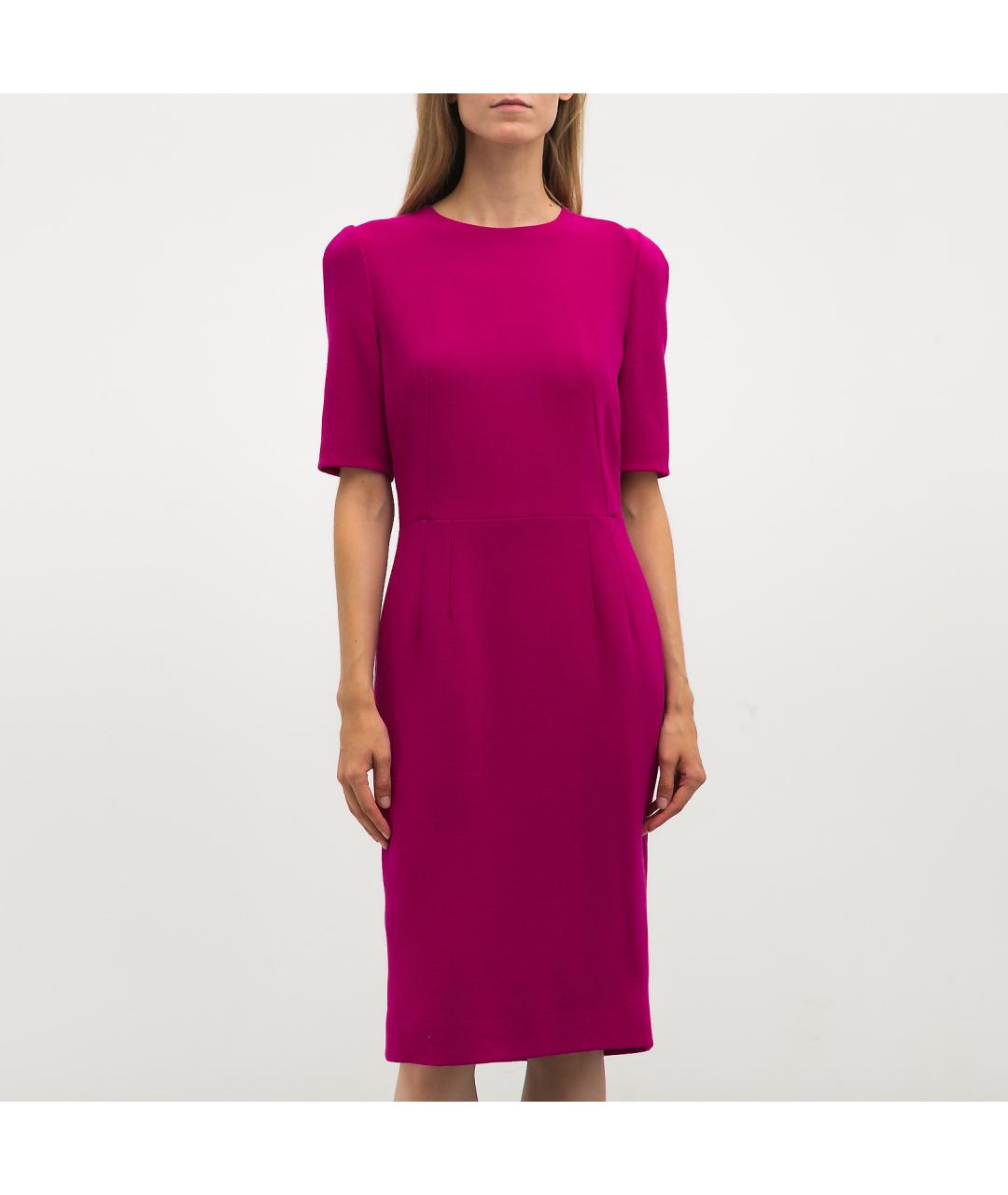 DOLCE&GABBANA Фуксия коктейльное платье, фото 6