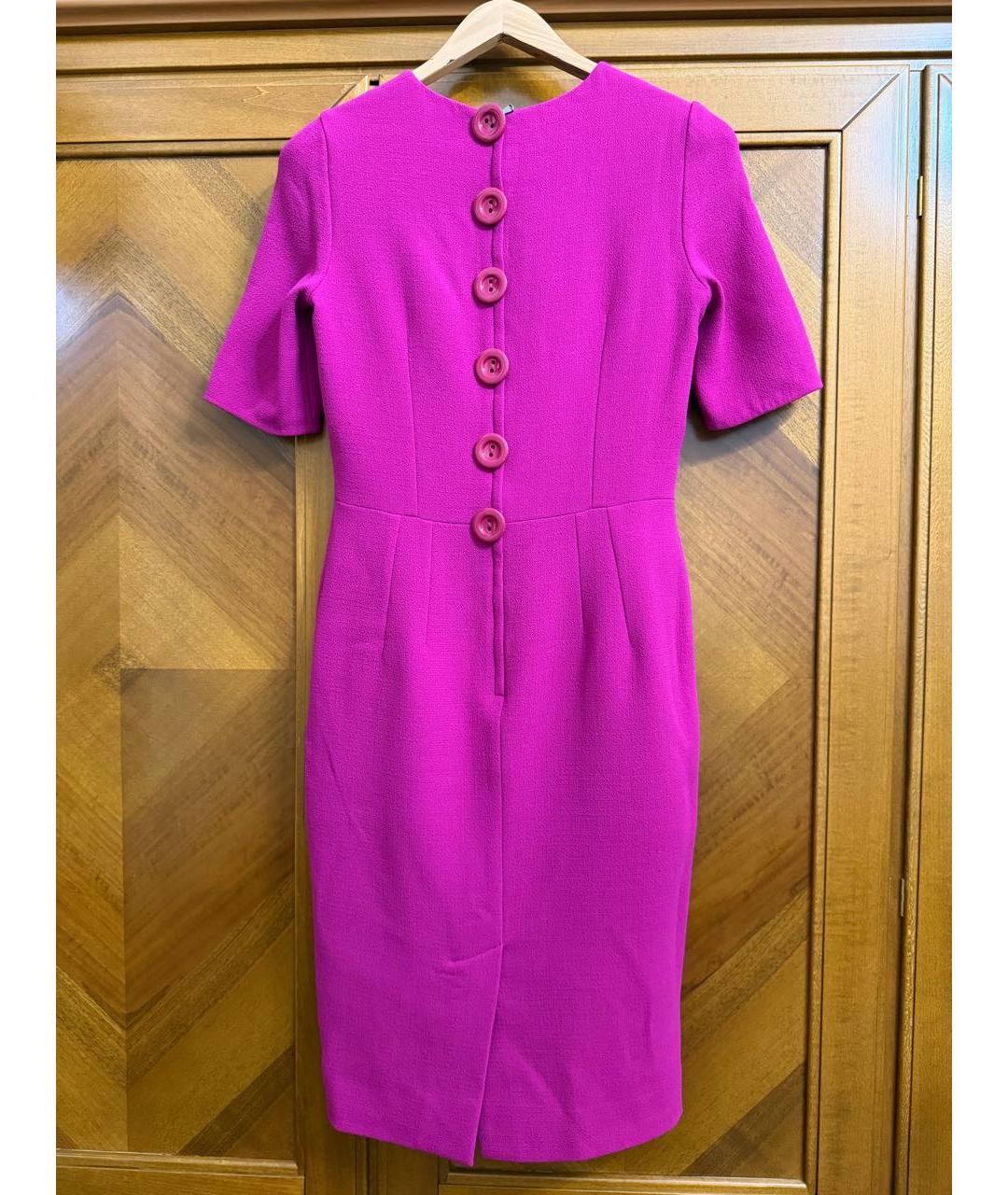 DOLCE&GABBANA Фуксия коктейльное платье, фото 2