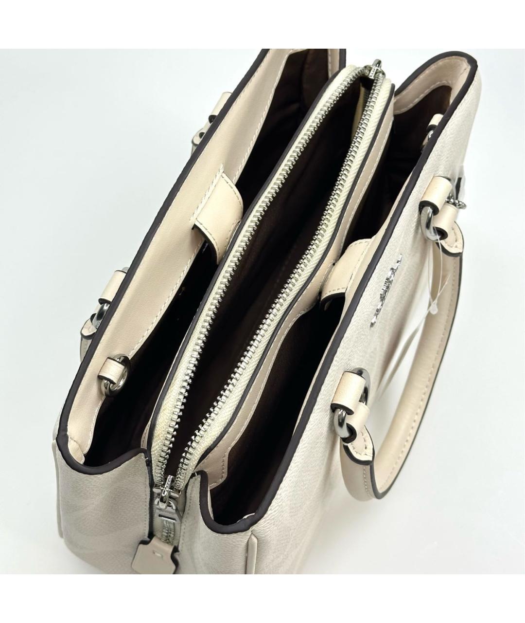 COACH Белая сумка через плечо, фото 5