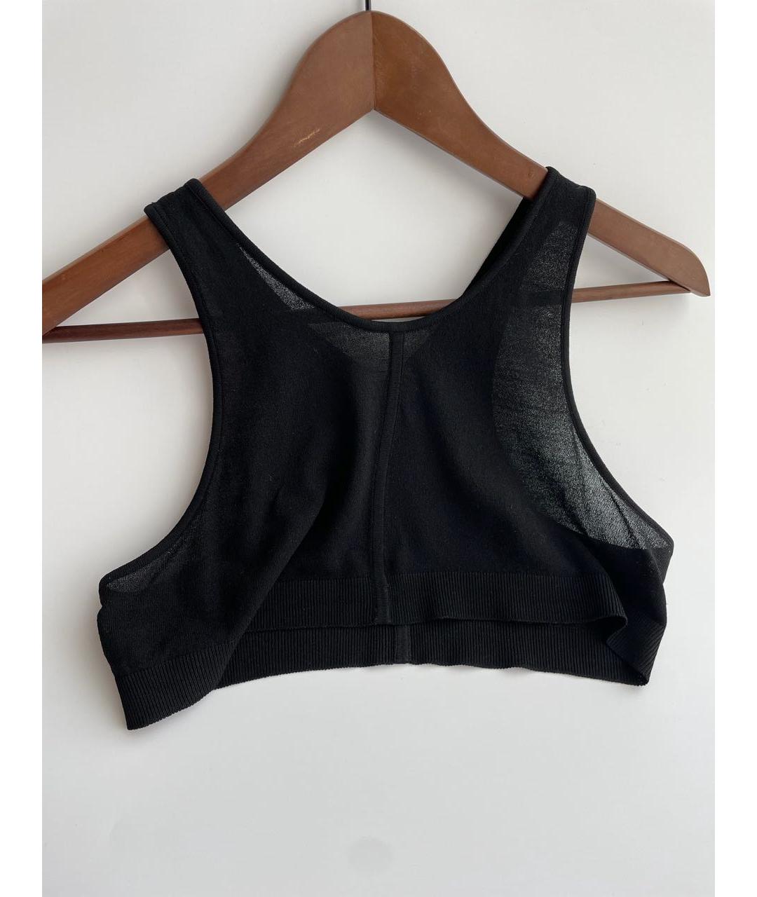 SAINT LAURENT Черная вискозная майка, фото 3