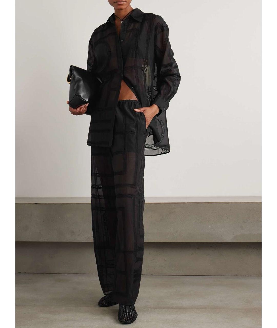 TOTEME Черная хлопковая рубашка, фото 2