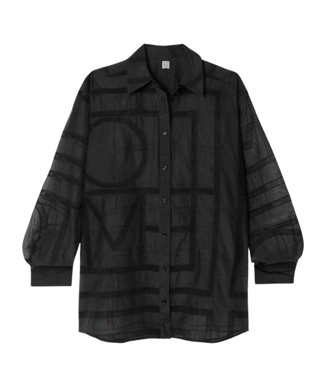 TOTEME Черная хлопковая рубашка, фото 1