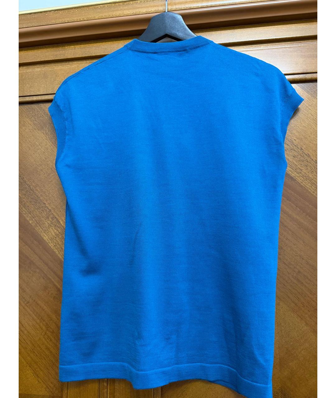 LORO PIANA Голубая жилетка, фото 2