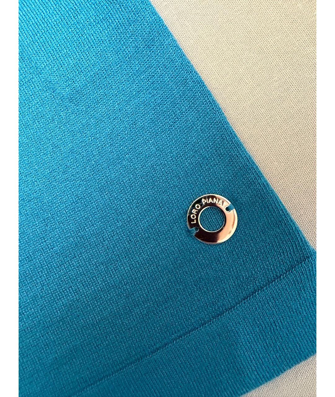 LORO PIANA Голубая жилетка, фото 4