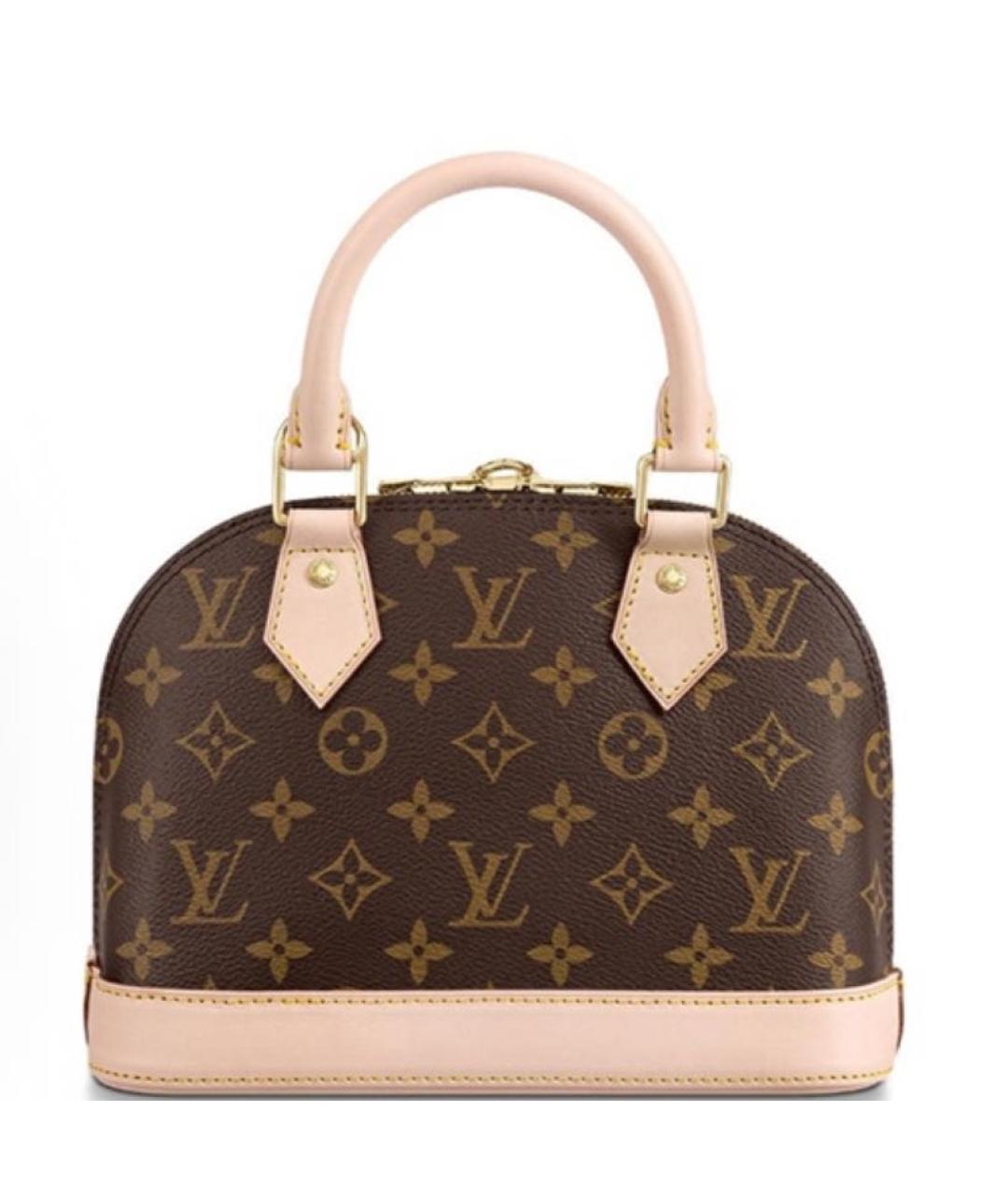 LOUIS VUITTON Коричневая сумка с короткими ручками, фото 5