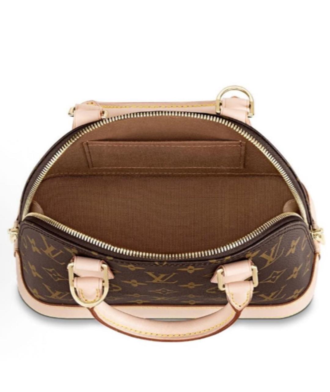 LOUIS VUITTON Коричневая сумка с короткими ручками, фото 3