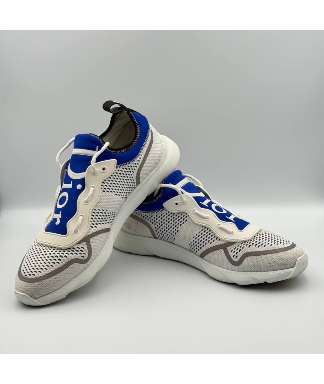 CHRISTIAN DIOR Мульти текстильные низкие кроссовки / кеды, фото 4