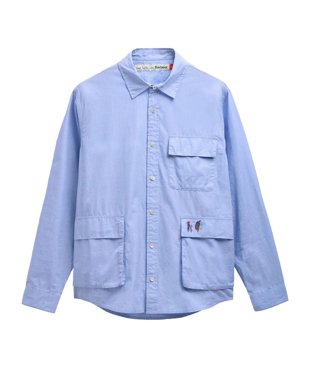 BARBOUR Голубая хлопковая кэжуал рубашка, фото 1