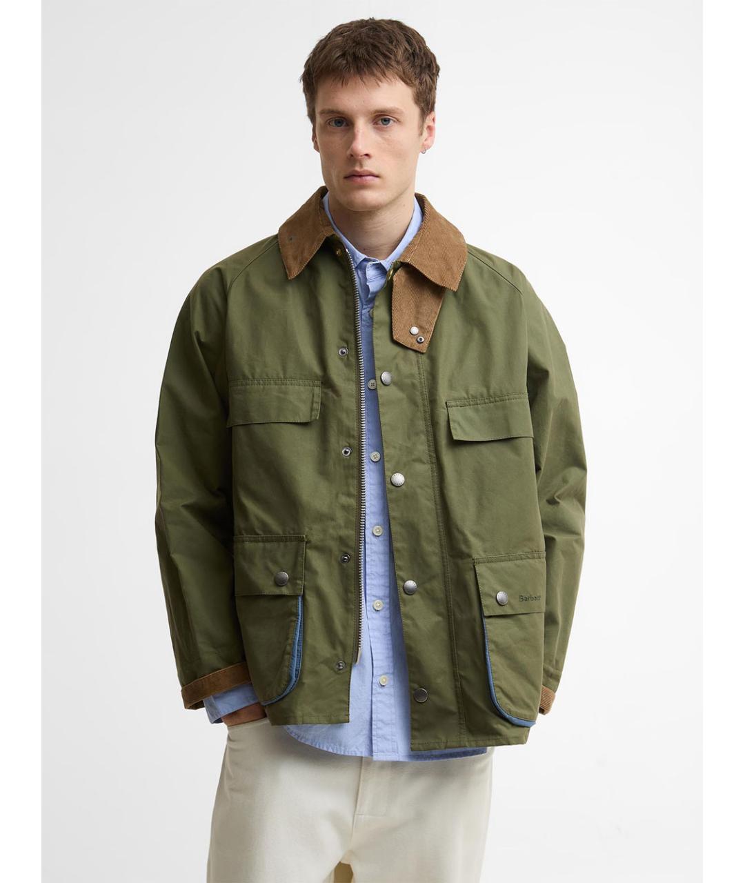 BARBOUR Зеленая хлопковая куртка, фото 2