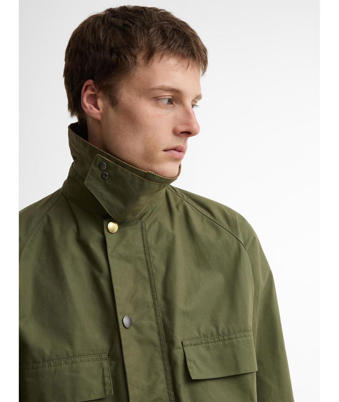 BARBOUR Зеленая хлопковая куртка, фото 5