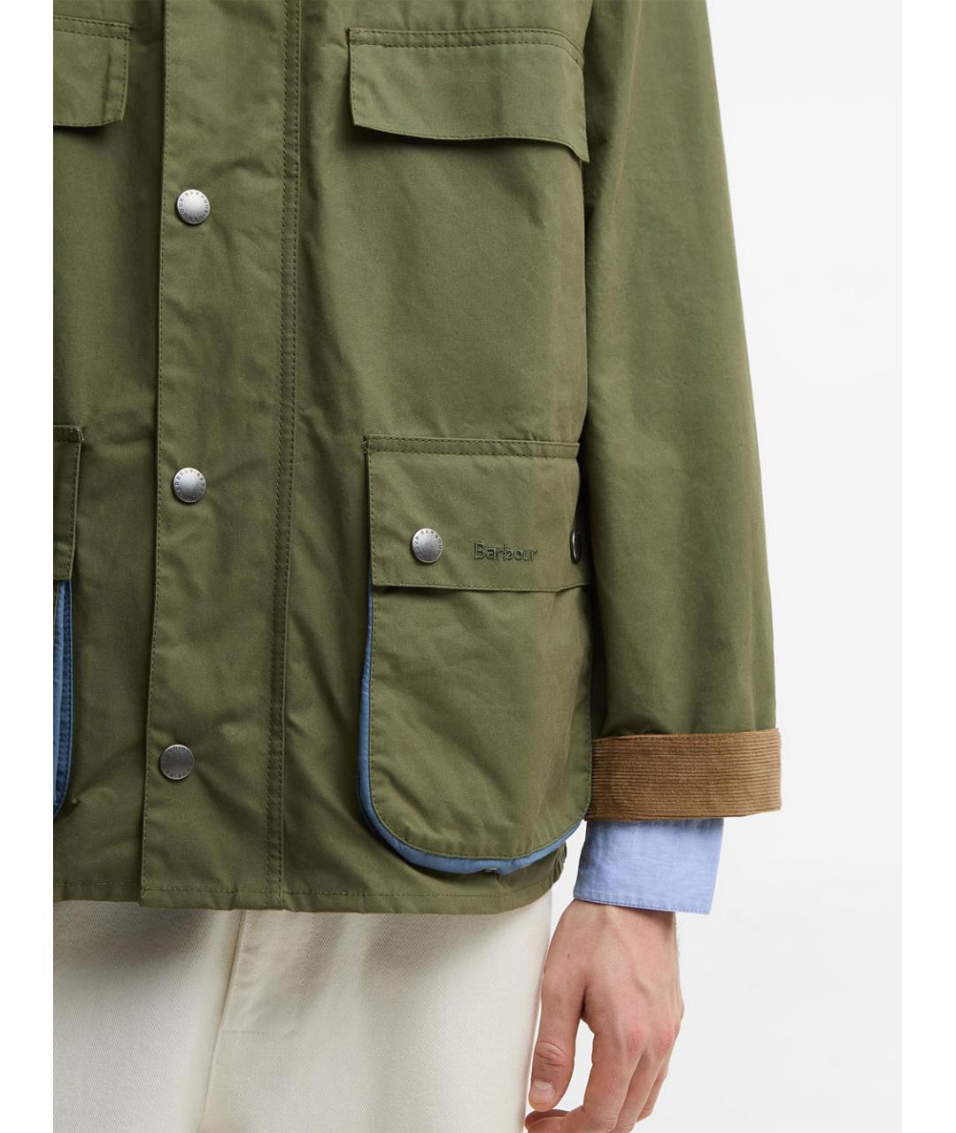 BARBOUR Зеленая хлопковая куртка, фото 7
