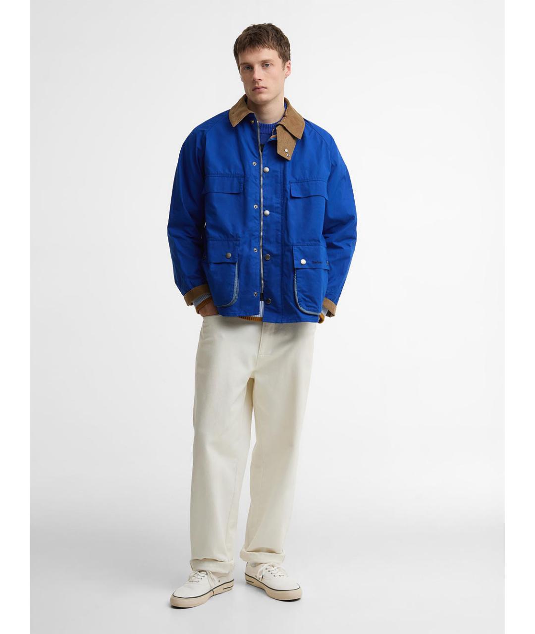 BARBOUR Синяя хлопковая куртка, фото 8
