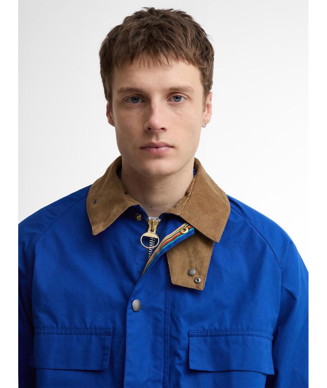 BARBOUR Синяя хлопковая куртка, фото 4