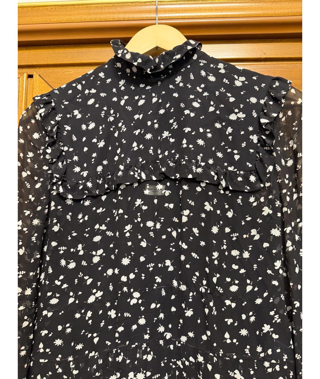 SAINT LAURENT Черное повседневное платье, фото 3