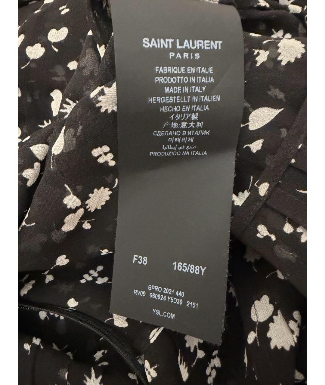 SAINT LAURENT Черное повседневное платье, фото 6