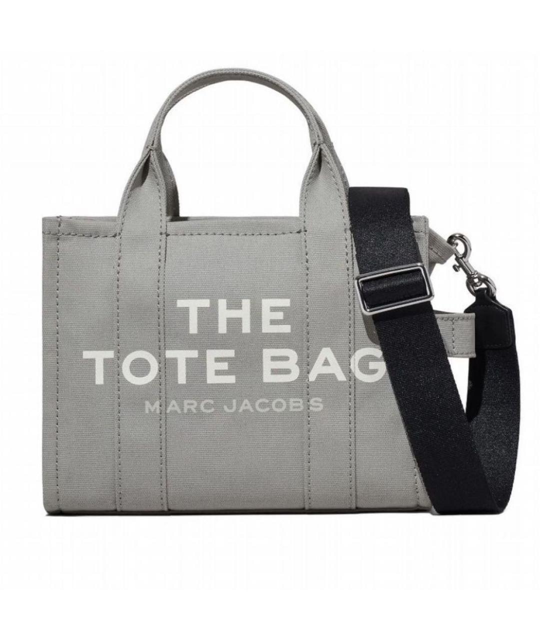 MARC JACOBS Серая тканевая сумка тоут, фото 5