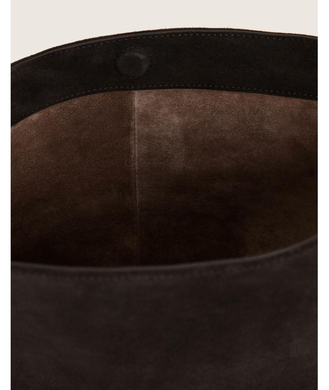 12 STOREEZ Коричневая замшевая сумка через плечо, фото 4