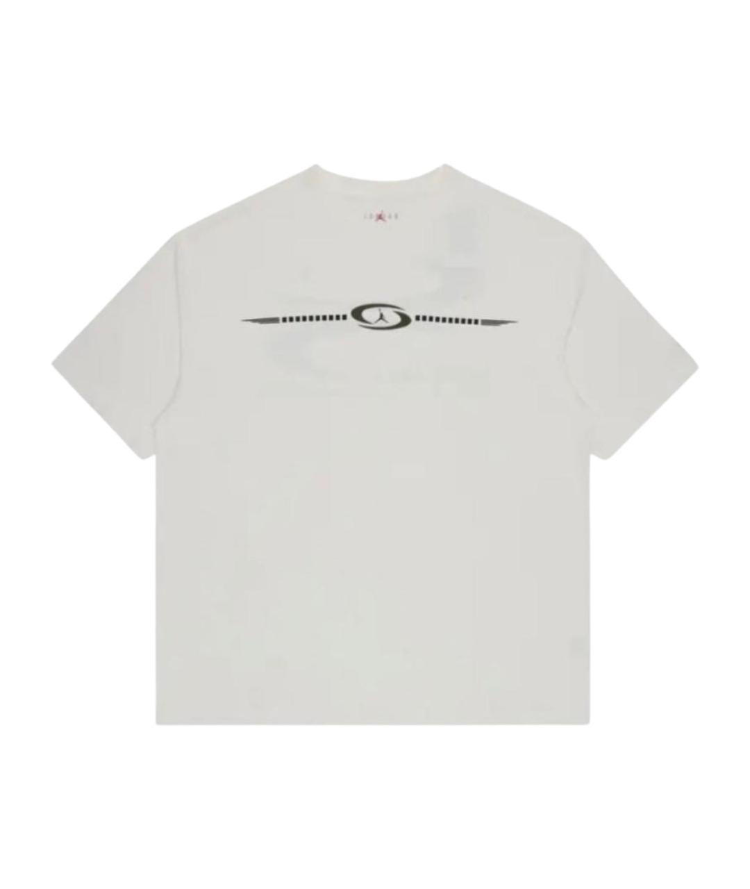 JORDAN Белая хлопковая футболка, фото 1