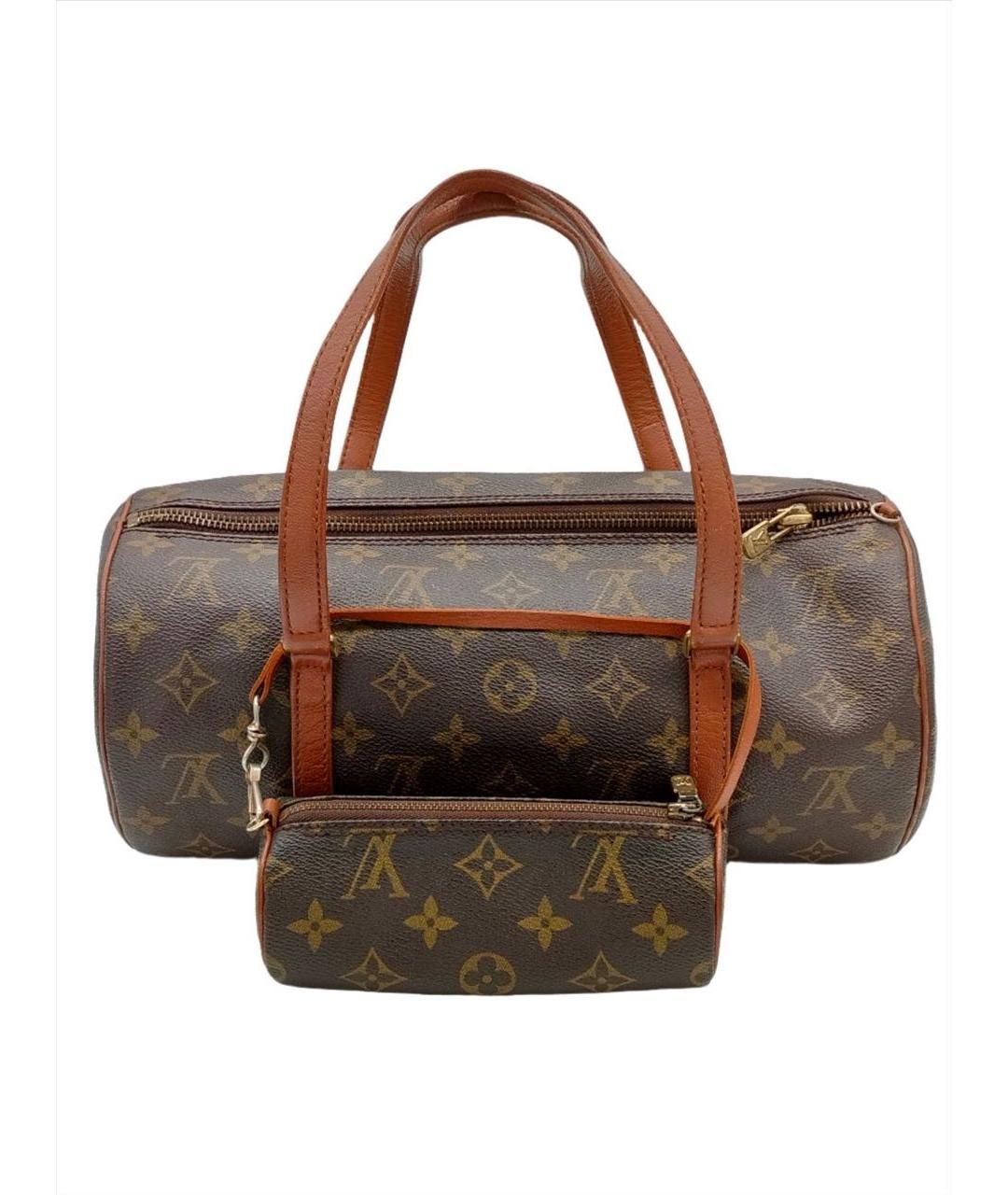 LOUIS VUITTON Коричневая сумка с короткими ручками, фото 9