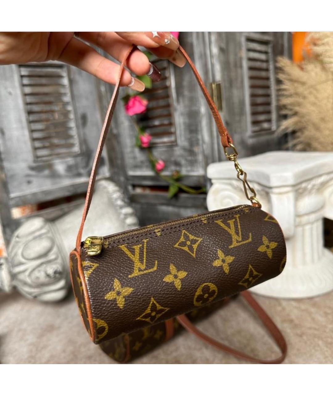 LOUIS VUITTON Коричневая сумка с короткими ручками, фото 8