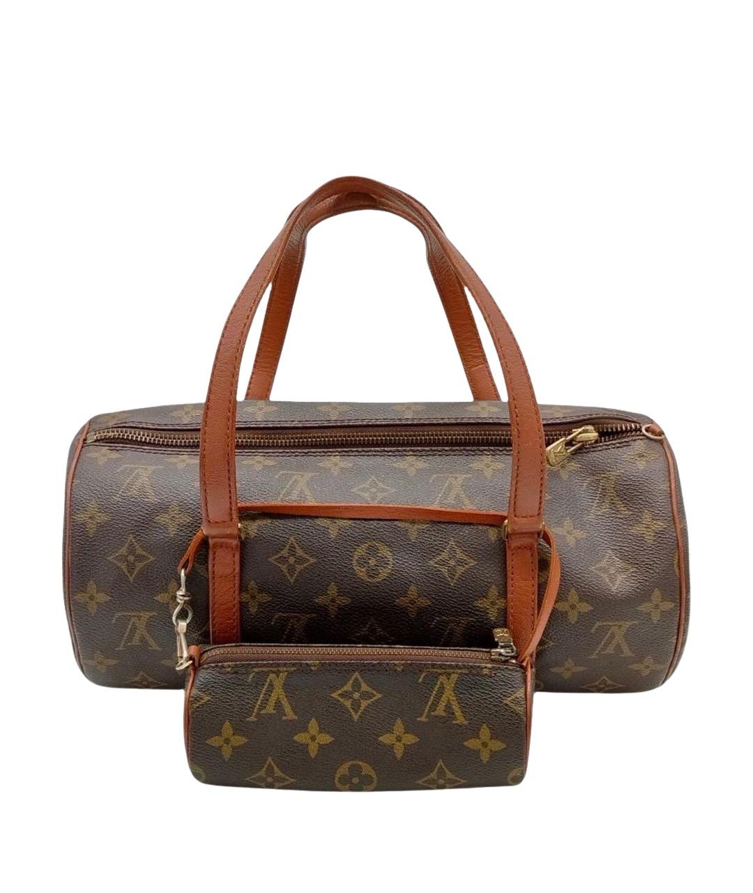 LOUIS VUITTON Коричневая сумка с короткими ручками, фото 1