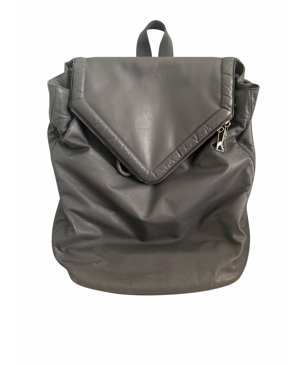 BOTTEGA VENETA Серый кожаный рюкзак, фото 1