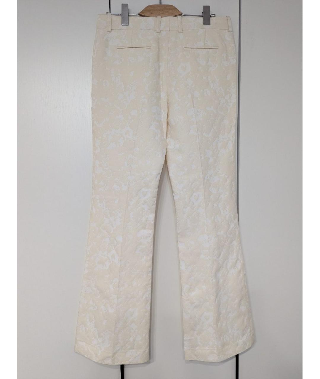 CELINE Бежевые прямые брюки, фото 2