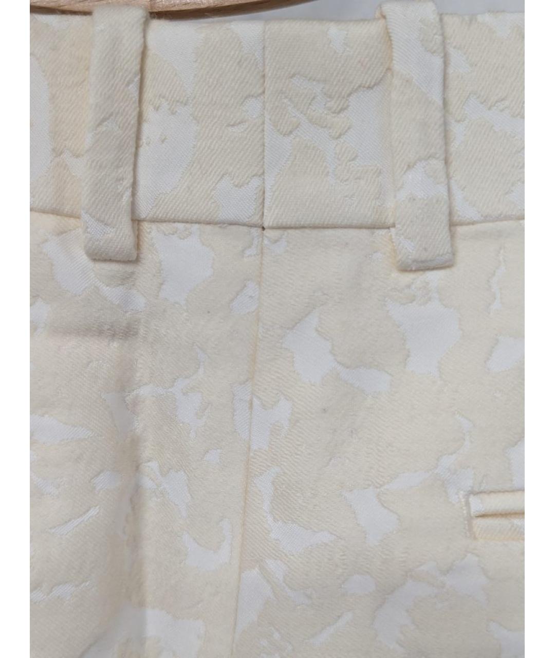 CELINE Бежевые прямые брюки, фото 6