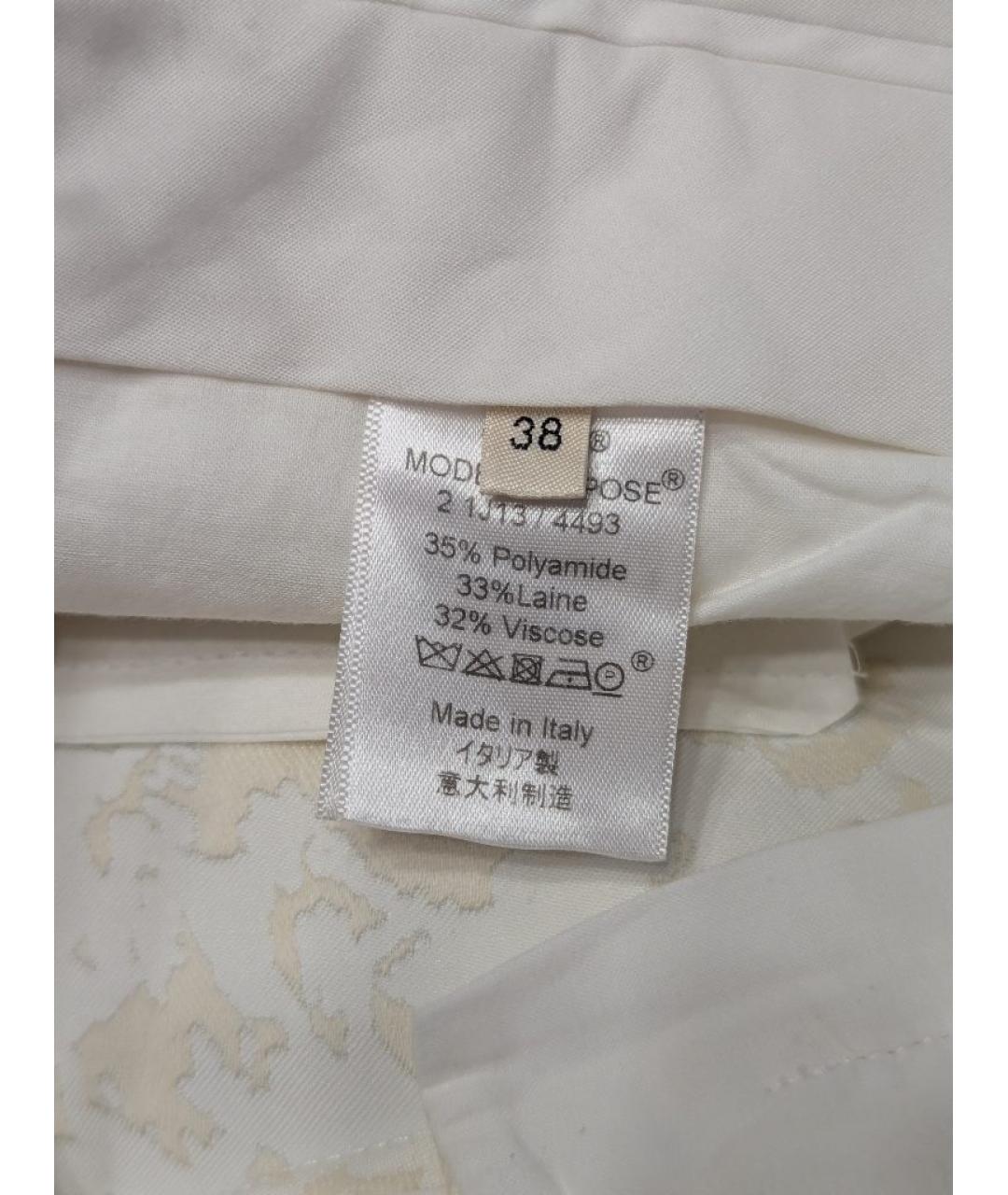 CELINE Бежевые прямые брюки, фото 7