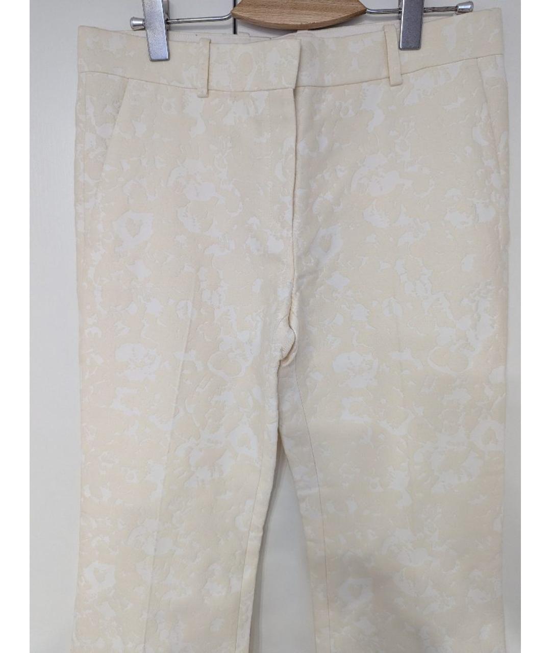 CELINE Бежевые прямые брюки, фото 5