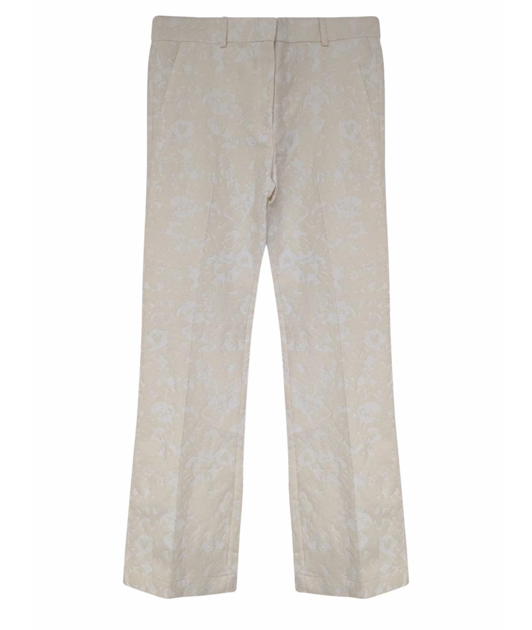 CELINE Бежевые прямые брюки, фото 1