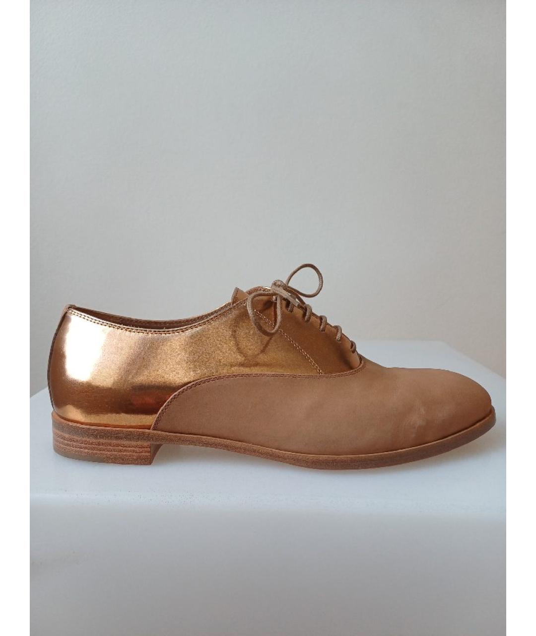 SERGIO ROSSI Коричневые кожаные туфли, фото 10