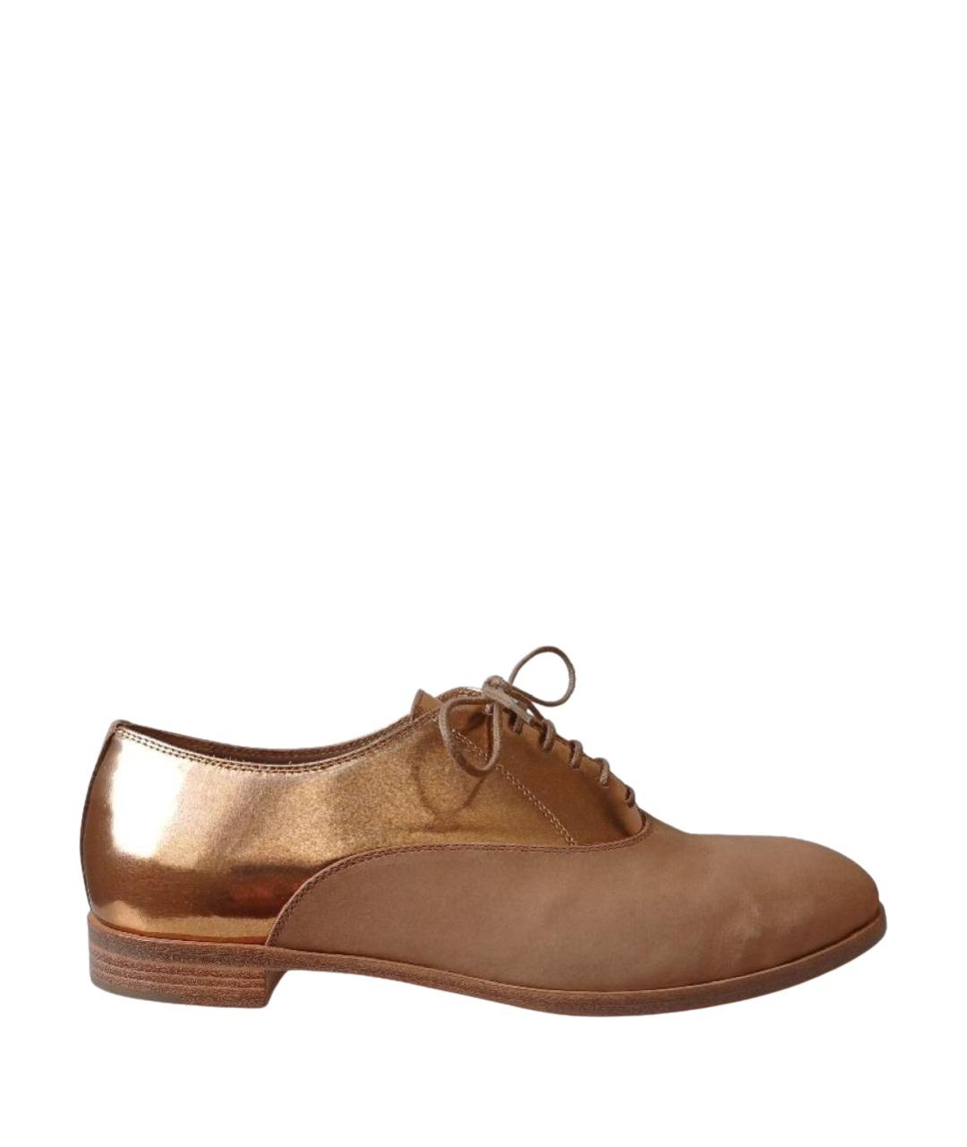 SERGIO ROSSI Коричневые кожаные туфли, фото 1