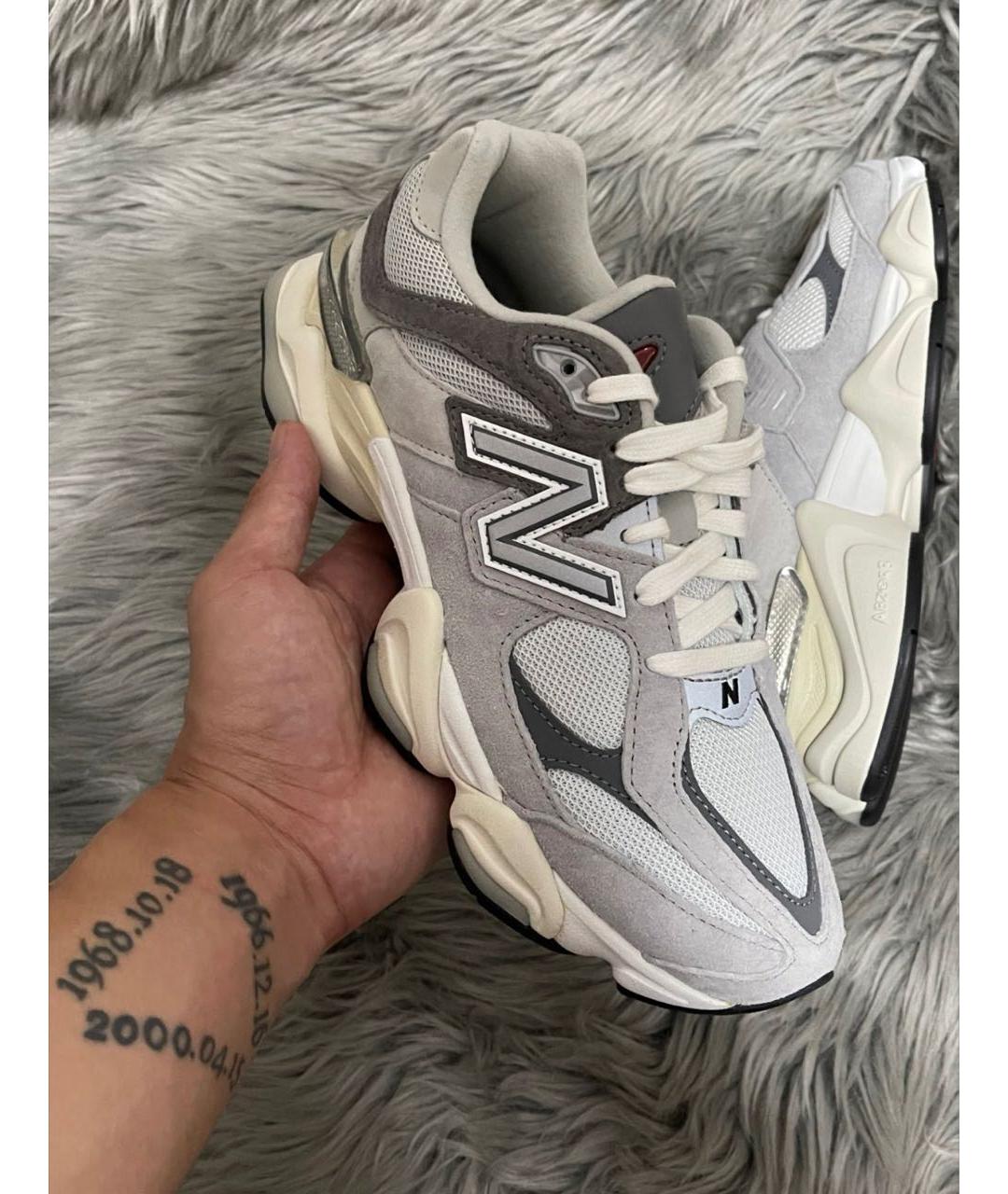 NEW BALANCE Серые замшевые низкие кроссовки / кеды, фото 4