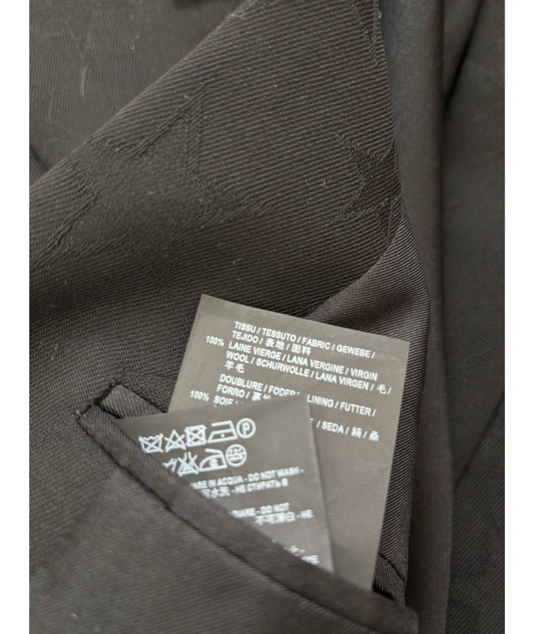 SAINT LAURENT Черный шерстяной жакет/пиджак, фото 8