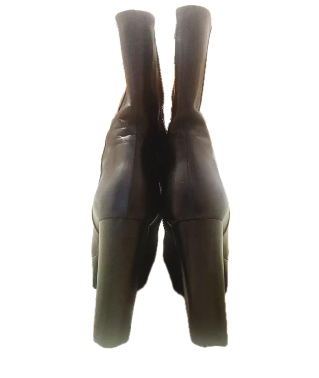 GUCCI Черные кожаные ботильоны, фото 4