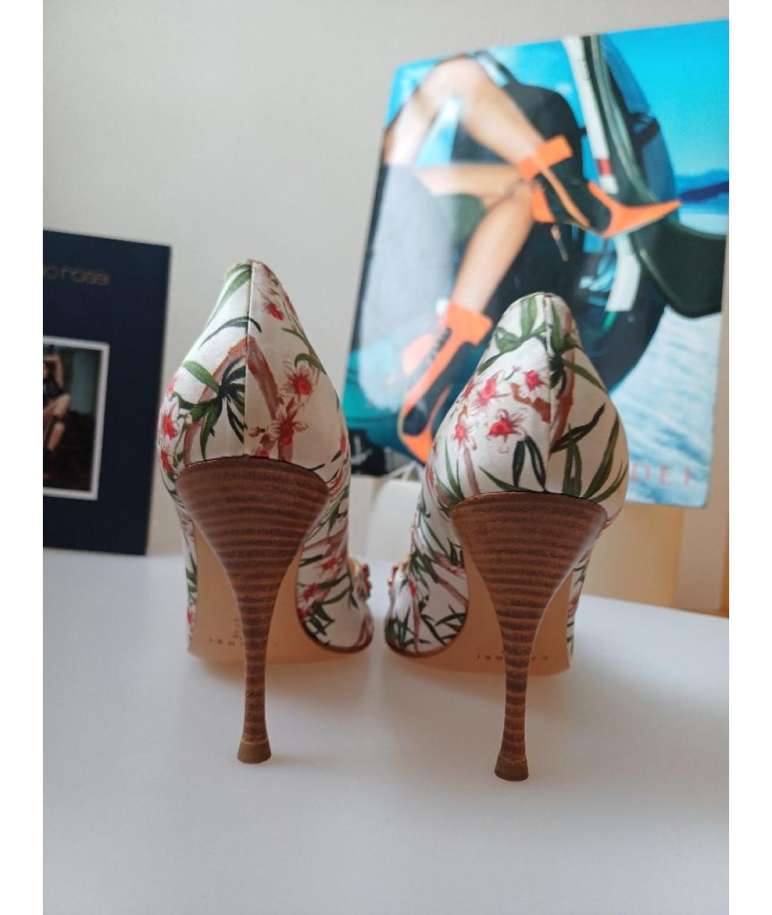 CASADEI Мульти текстильные туфли, фото 8