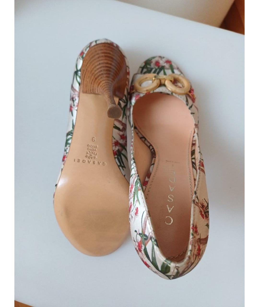 CASADEI Мульти текстильные туфли, фото 9