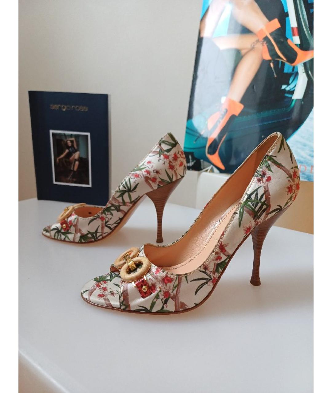 CASADEI Мульти текстильные туфли, фото 2