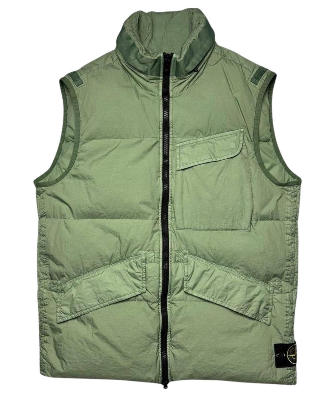STONE ISLAND Зеленый жилет, фото 1