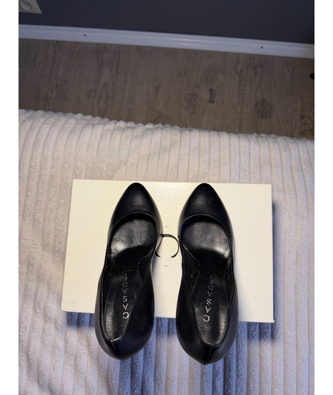 CASADEI Черные кожаные туфли, фото 3