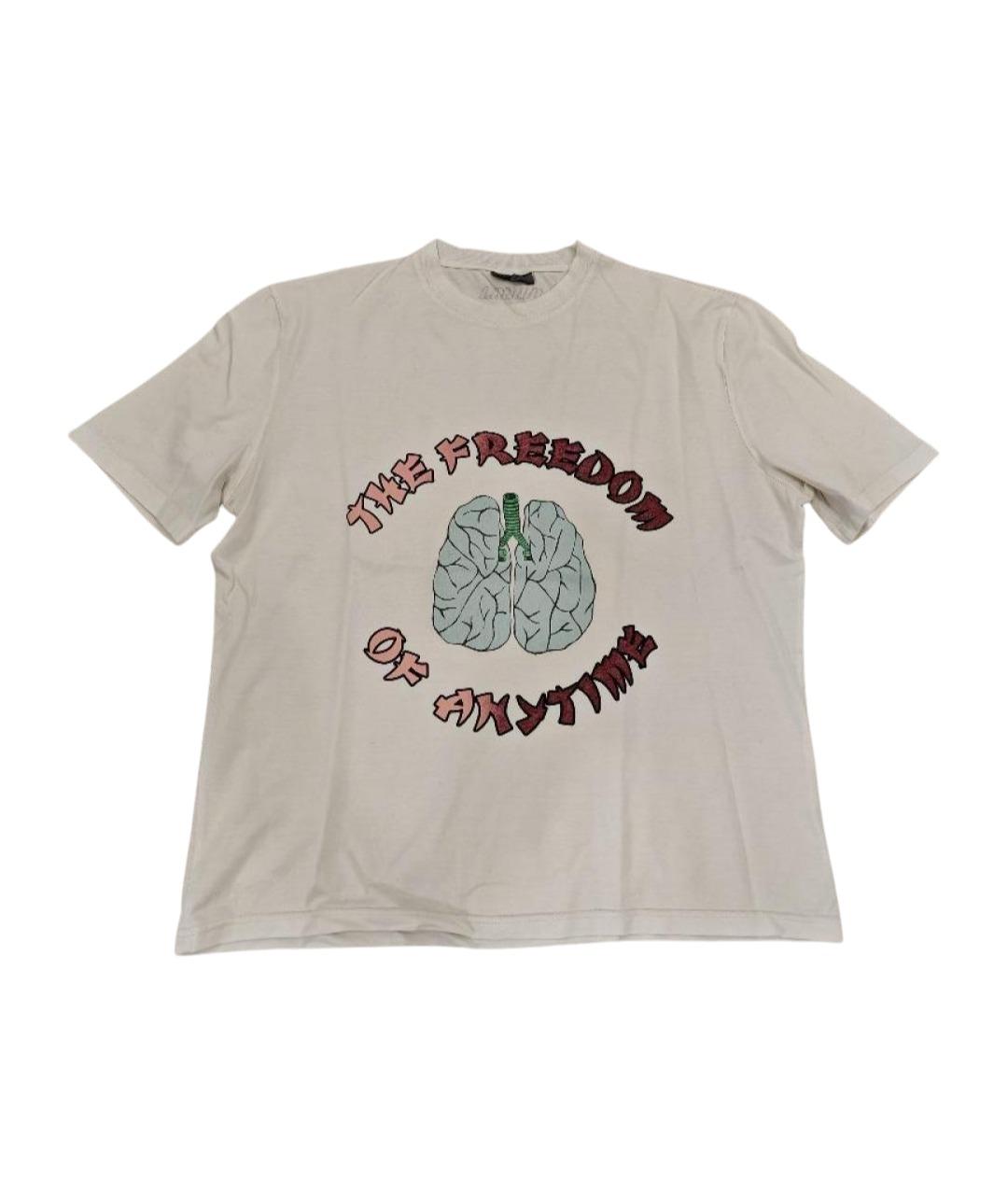 LANVIN Белая хлопковая футболка, фото 1