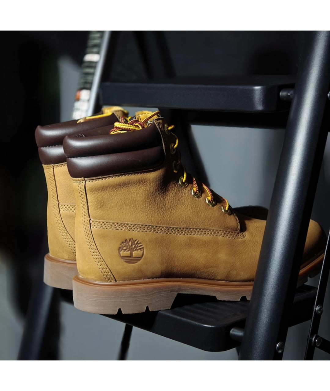 TIMBERLAND Горчичные нубуковые высокие ботинки, фото 9