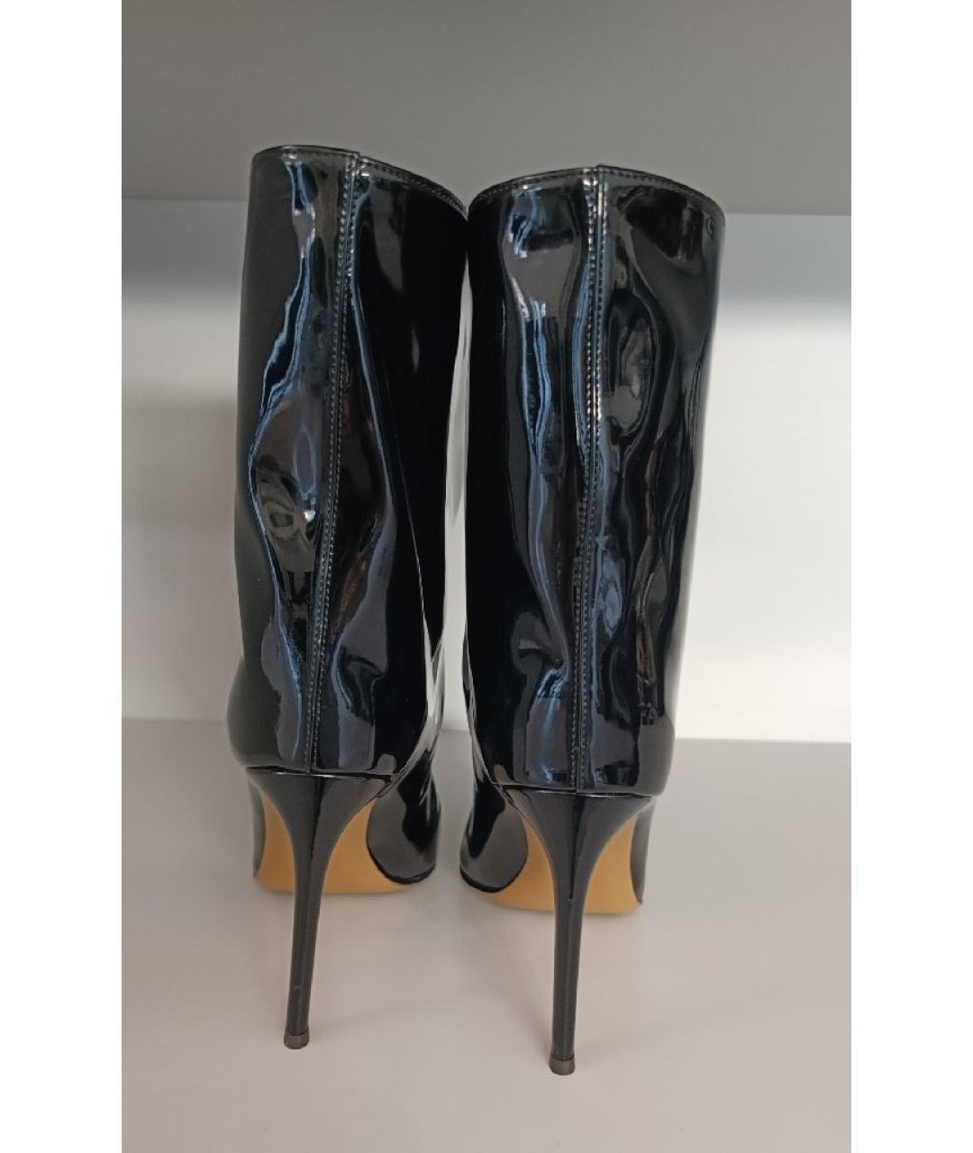 ALEXANDRE VAUTHIER Черные ботильоны из лакированной кожи, фото 4