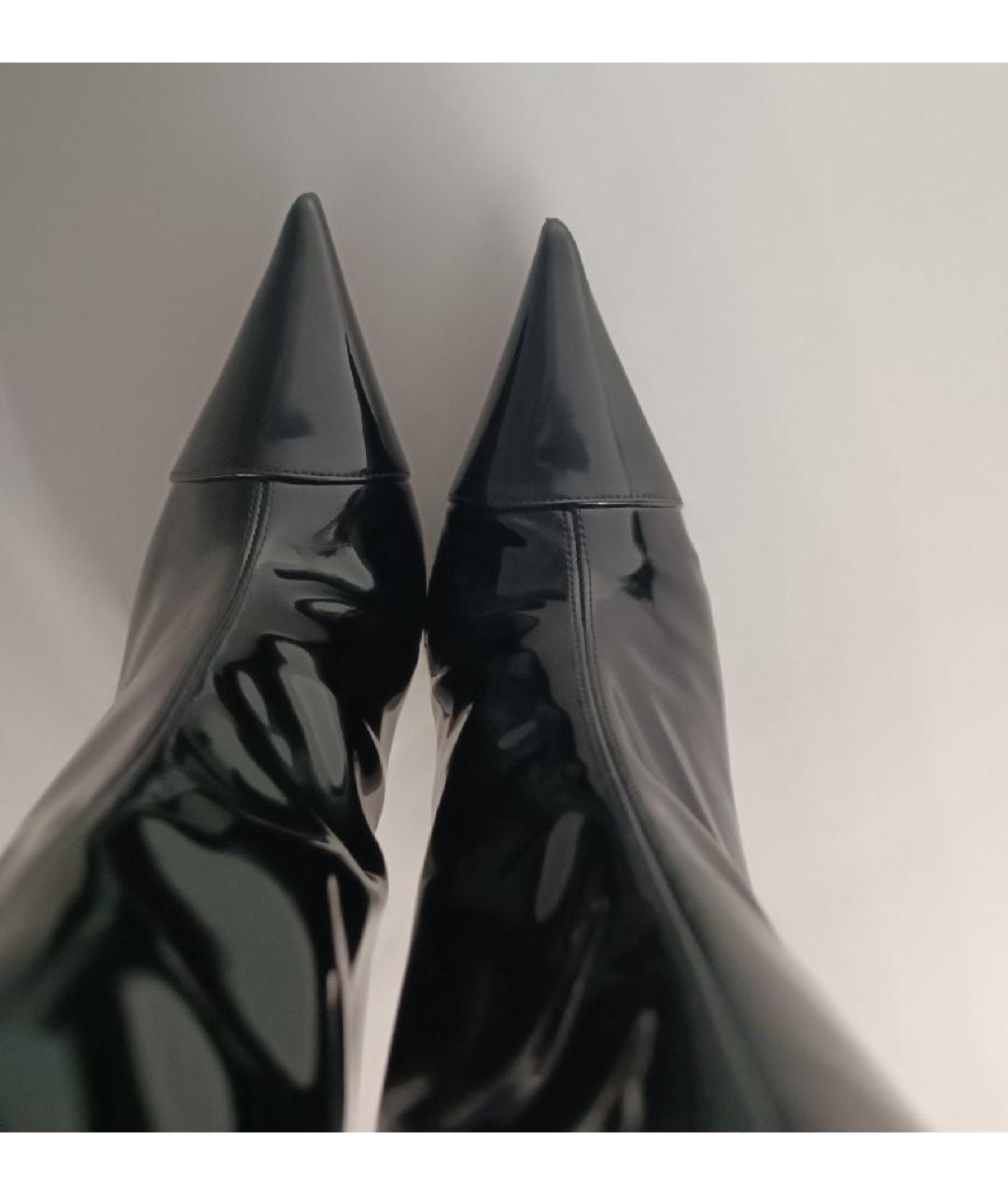 ALEXANDRE VAUTHIER Черные ботильоны из лакированной кожи, фото 3