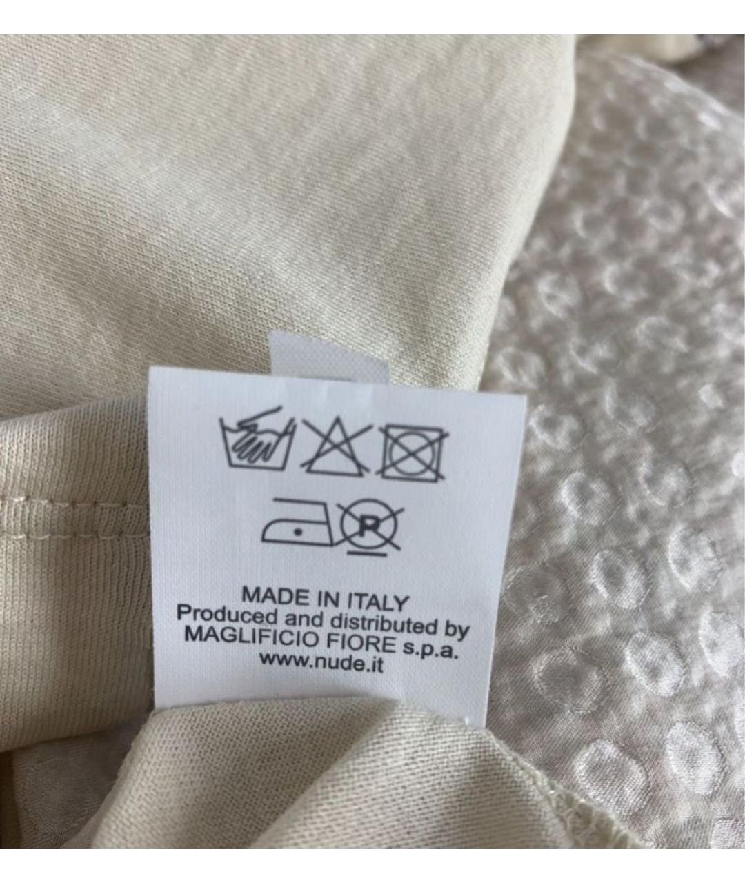 NUDE Бежевое хлопковое платье, фото 7