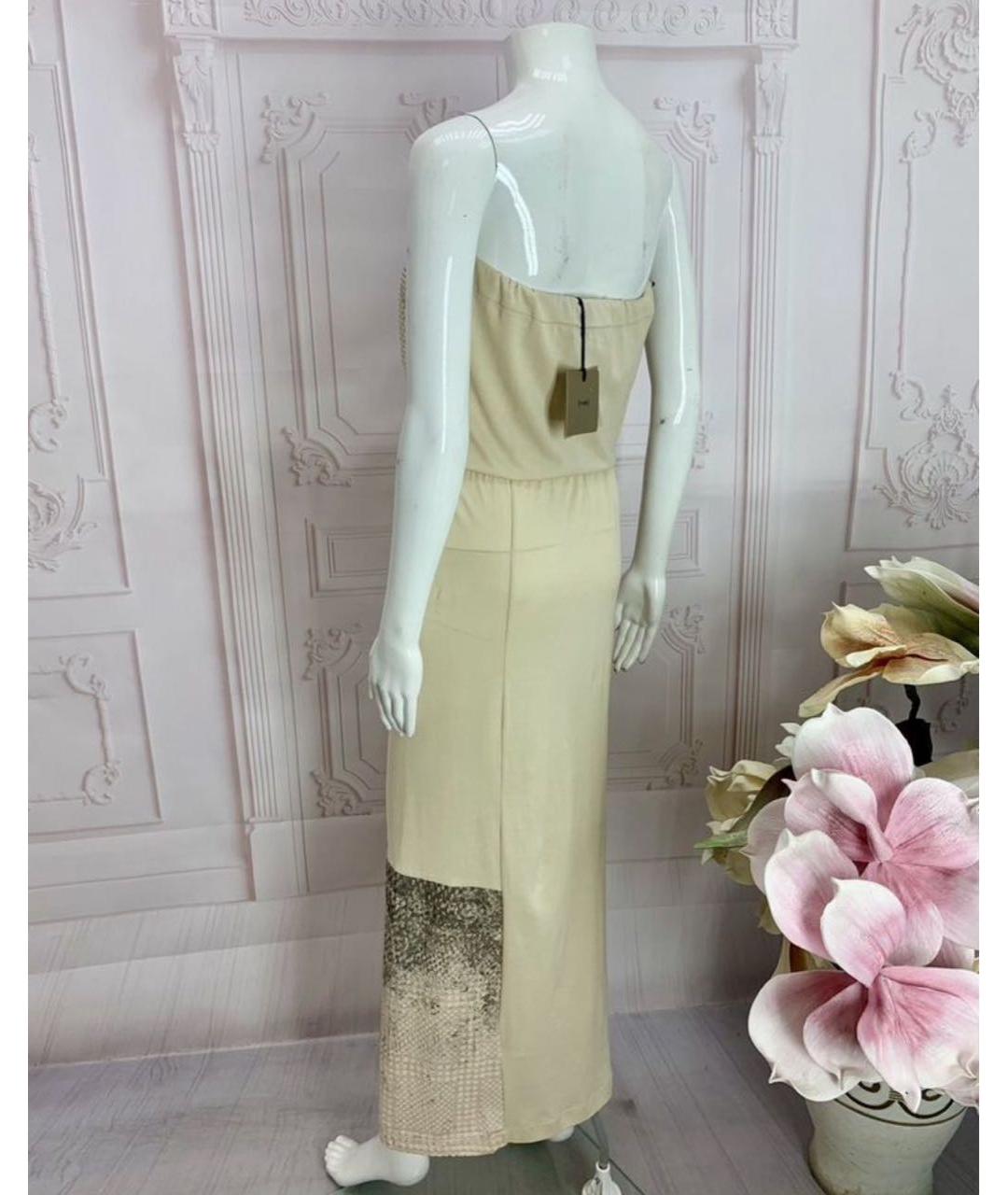 NUDE Бежевое хлопковое платье, фото 8